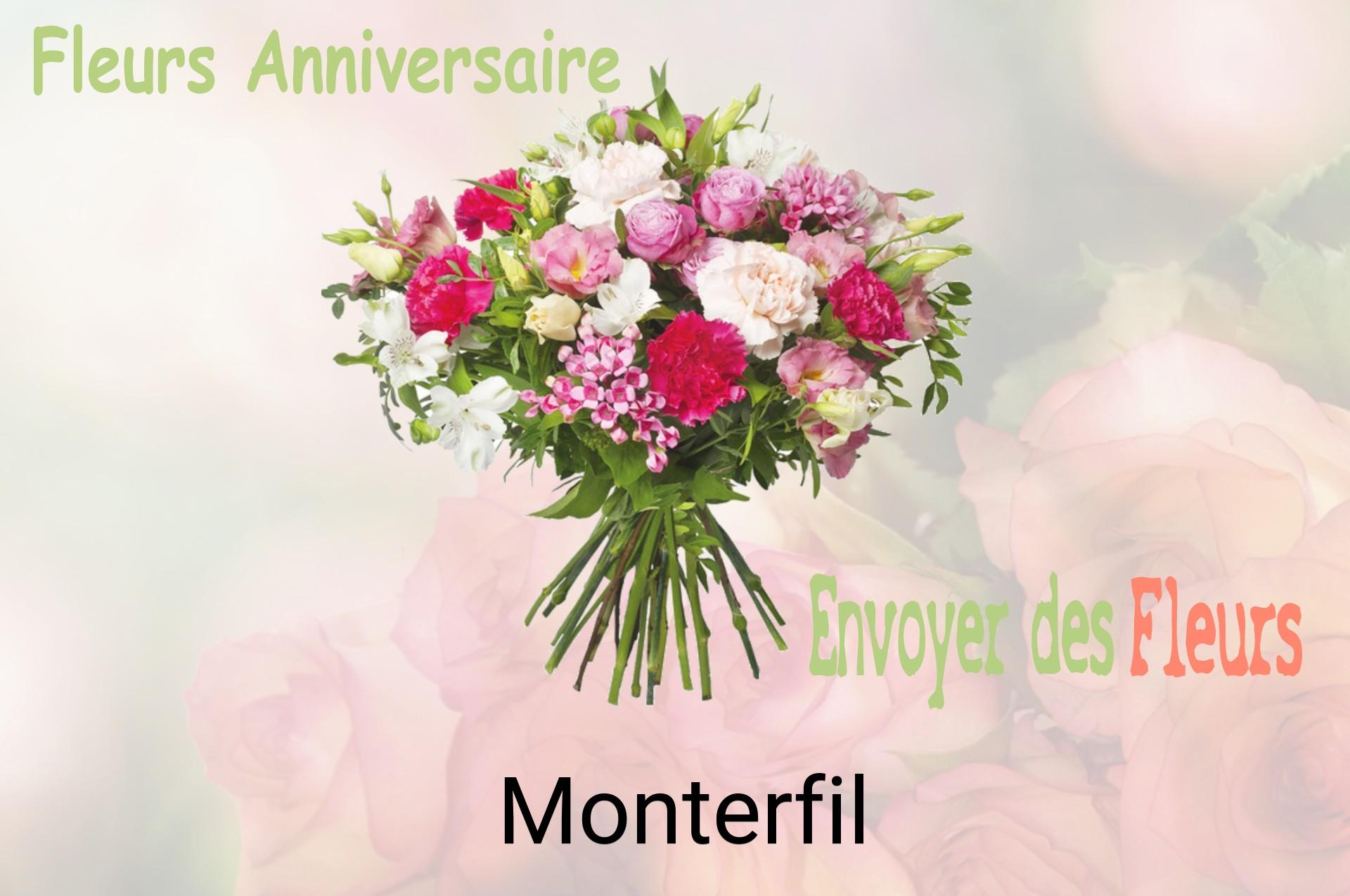 Bouquet de fleurs d’anniversaire livré à Monterfil