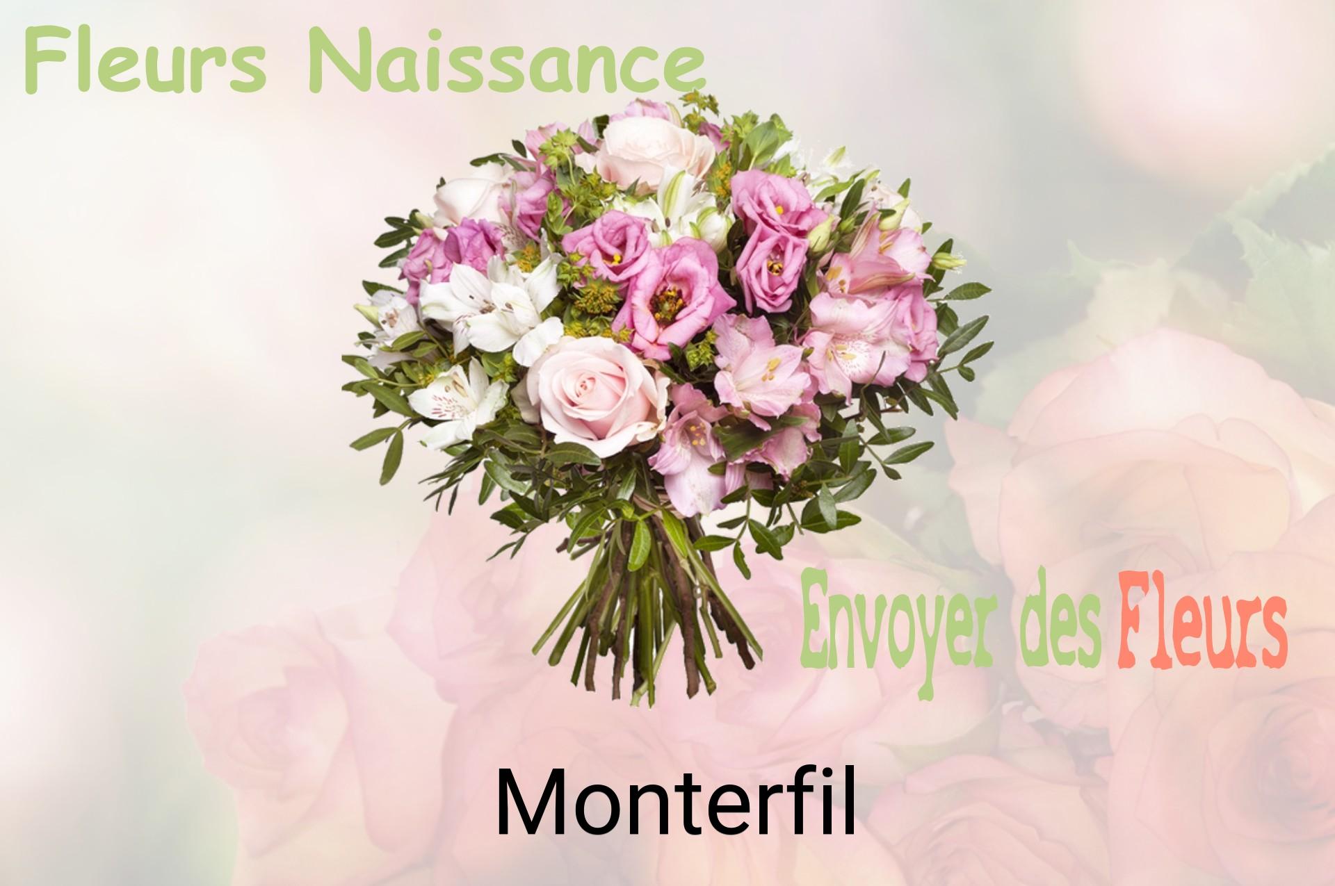 Bouquet de fleurs de naissance livré à Monterfil